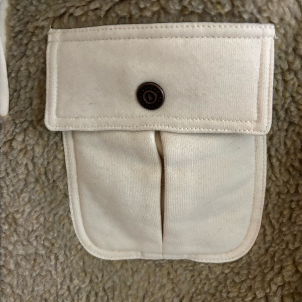 NWT Wanakome Women’s XXL Brown Sherpa Hoodie Sweatshirt Teddy - Picture 4 of 8